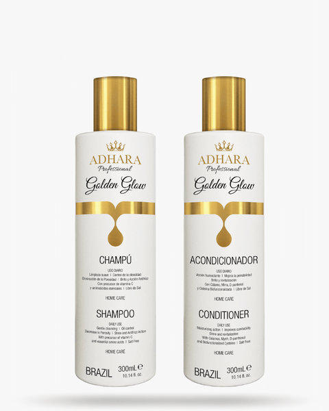 Kit Shampoo + Acondicionador Golden Glow 300 ML