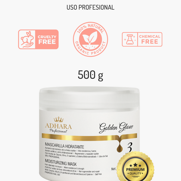 Máscara Hidratante Golden Glow 500 g