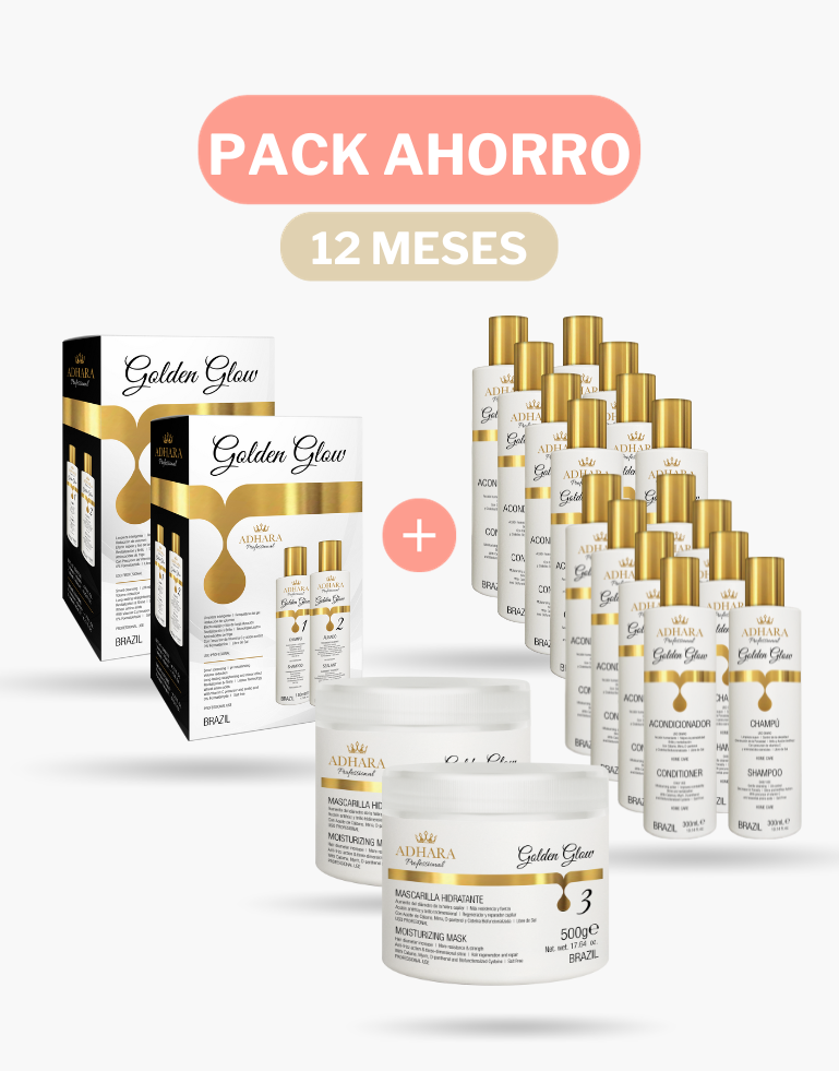 Pack Ahorro Alisado, Libre de Frizz, Hidratación, Extra Brillo y Sedosidad (12 meses)