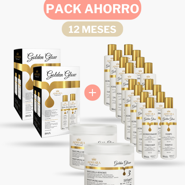 Pack Ahorro Alisado, Libre de Frizz, Hidratación, Extra Brillo y Sedosidad (12 meses)