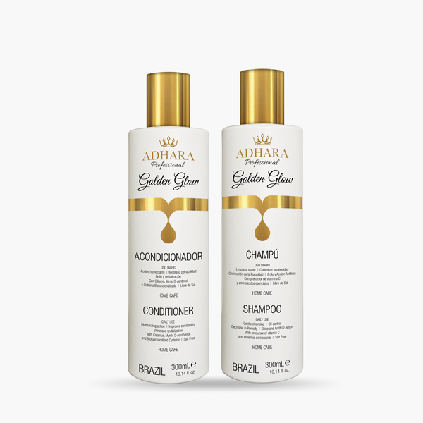 Kit Shampoo + Acondicionador Golden Glow 300 ML